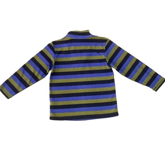 Hanna Andersson Stripe Pullover Fleece Sweater Sz 8 - Picture 3 of 8